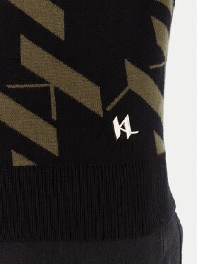 KARL LAGERFELD Sweter 655022 554305 Zielony Regular Fit