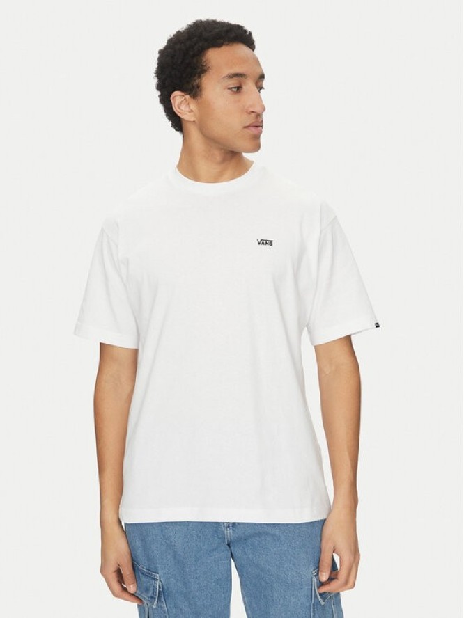 Vans T-Shirt Left Chest II VN000P1P Biały Loose Fit
