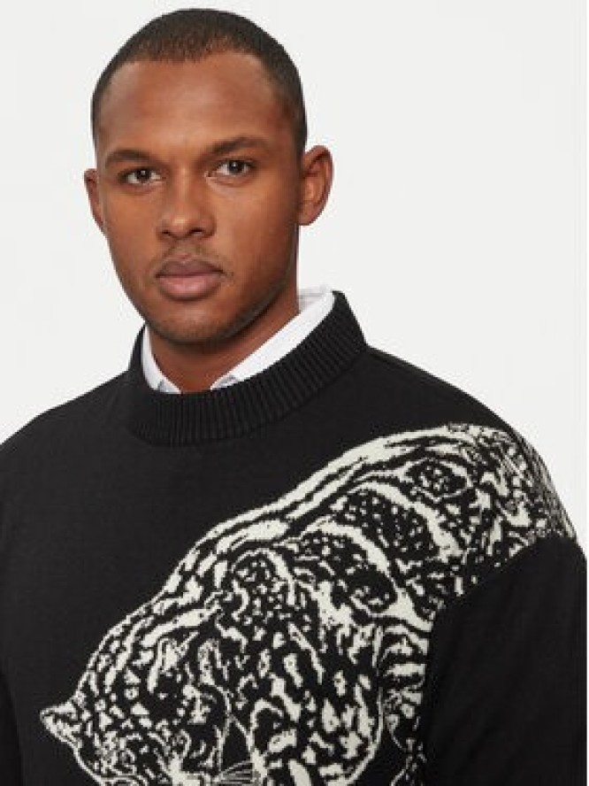 Just Cavalli Sweter 77OAFM40 Czarny Regular Fit