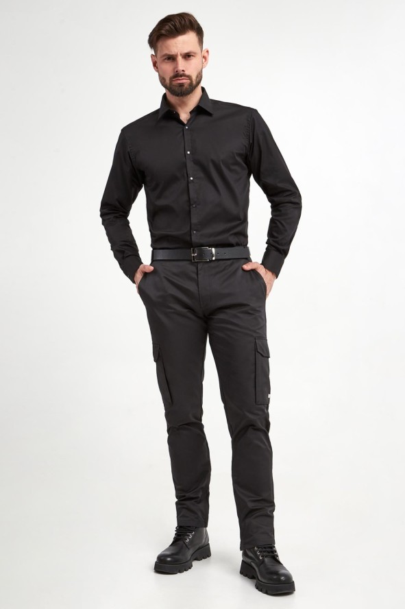 Koszula męska popelinowa KARL LAGERFELD