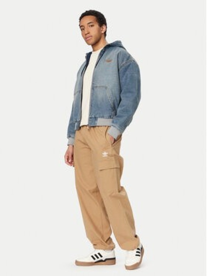 adidas Kurtka jeansowa KE0131 Niebieski Loose Fit