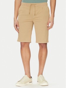 Blend Szorty materiałowe 20718156 Beżowy Regular Fit