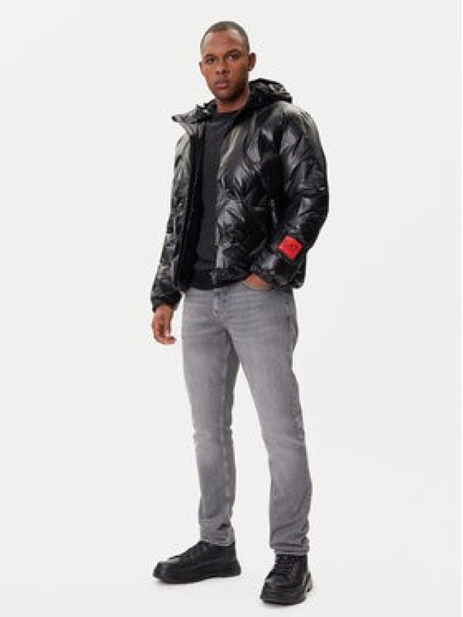 EA7 Emporio Armani Kurtka z imitacji skóry 7M001860 AF22699 UC001 Czarny Regular Fit