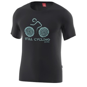 Męski T-shirt Cyc Merino - Tencel™ Czarny