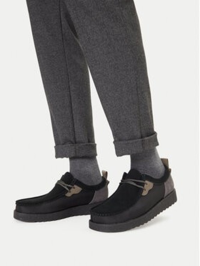 Clarks Półbuty Wallabee 26181387 Czarny