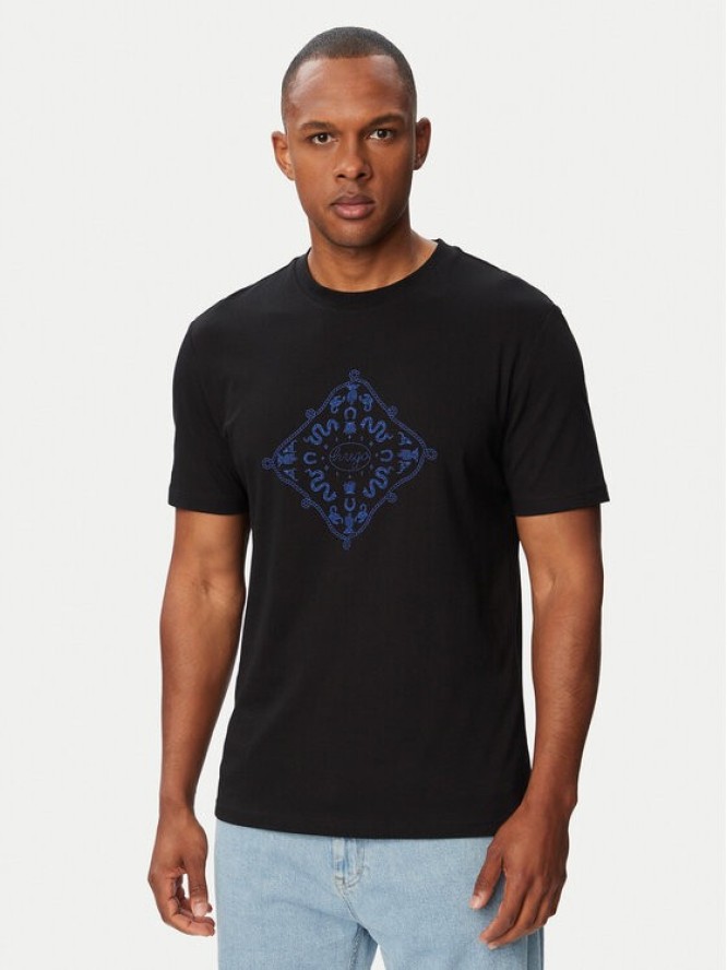 HUGO T-Shirt Nerberri 50572760 Czarny Regular Fit