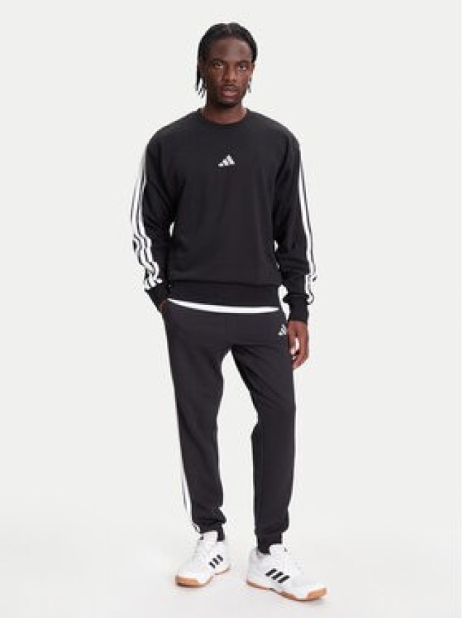 adidas Bluza Essentials 3-Stripes JE6304 Czarny Regular Fit