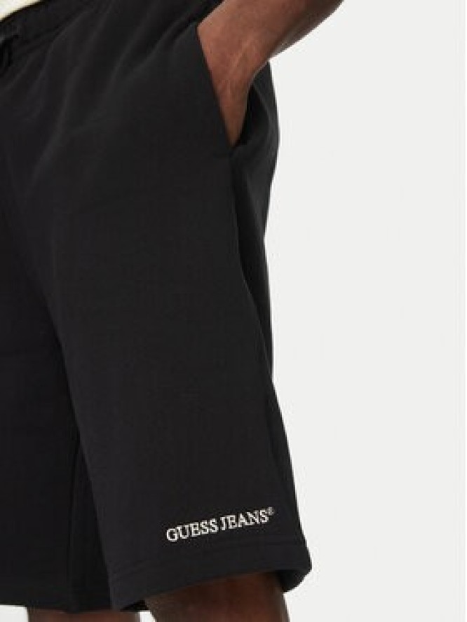 Guess Jeans Szorty sportowe M5GD49 KCPR1 Czarny Regular Fit