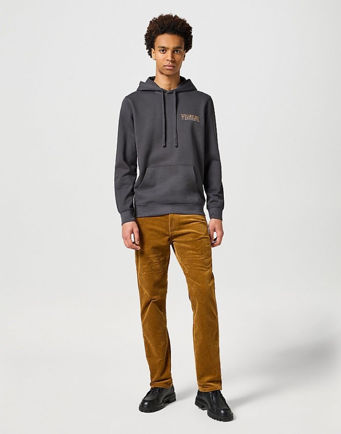 WRANGLER MĘSKA BLUZA HOODIE FADED BLACK 112357336 W6M9014116