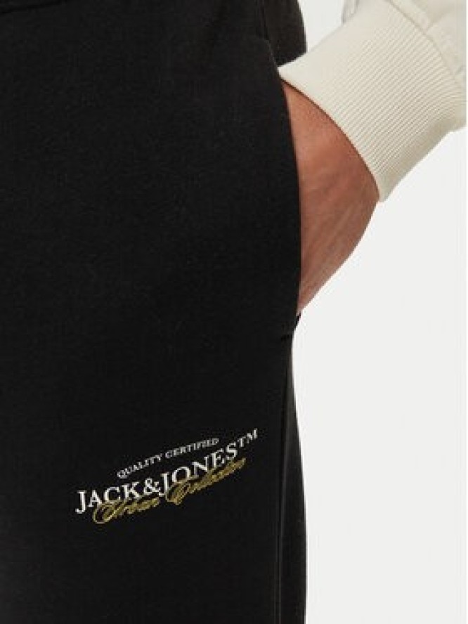 Jack & Jones Spodnie dresowe Kane Billy 12283257 Czarny Relaxed Fit