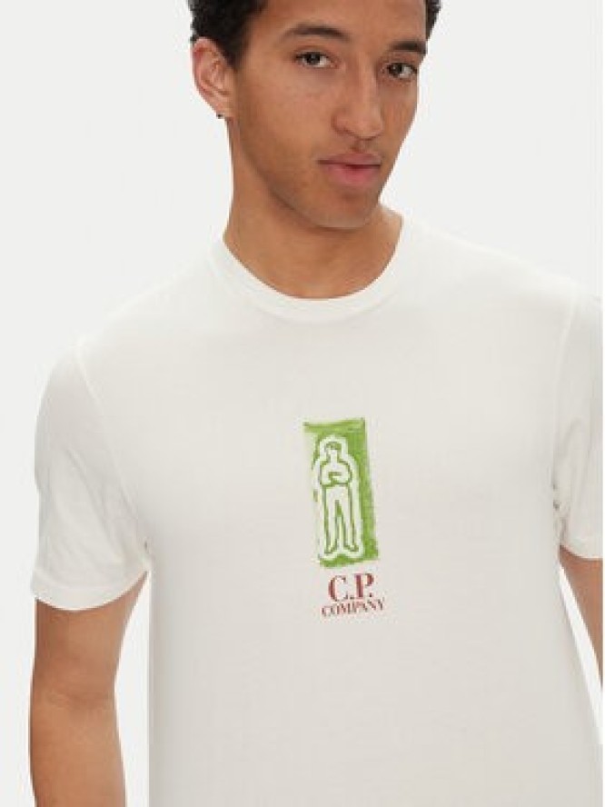 C.P. Company T-Shirt 18CMTS310A005431G Biały Regular Fit