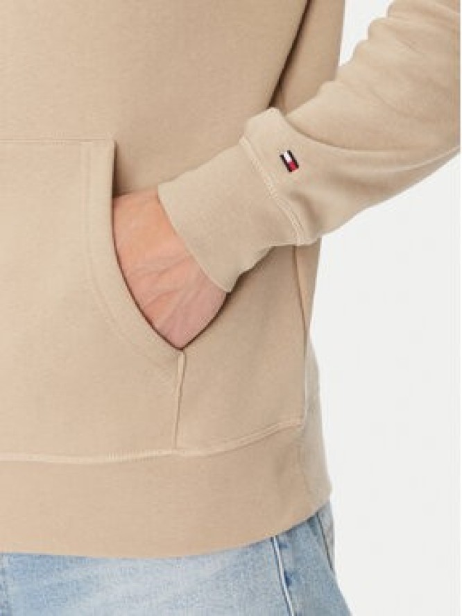 Tommy Hilfiger Bluza Logo MW0MW11599 Beżowy Regular Fit