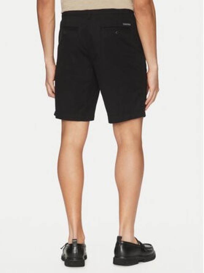 Calvin Klein Jeans Szorty materiałowe LV040EM618 Czarny Regular Fit