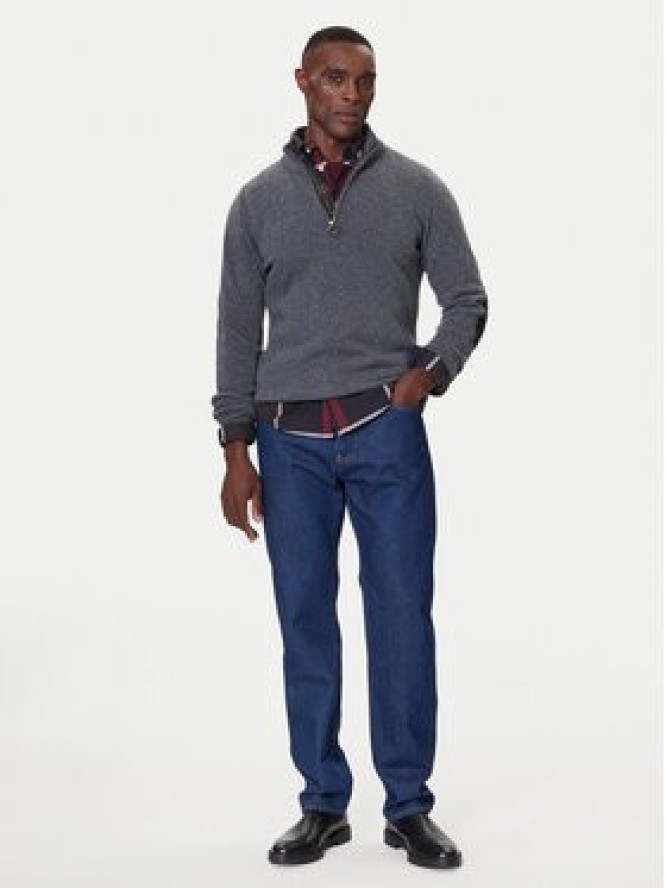 Barbour Sweter Holden MKN0837GY53 Szary Regular Fit