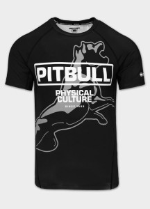 Męski Rashguard z nadrukiem PITBULL koszulka sportowa PHYSICAL CULTURE