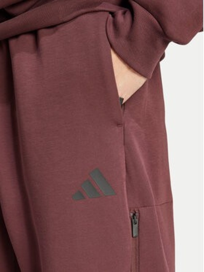 adidas Spodnie dresowe Future Icons 3-Stripes JD4888 Bordowy Loose Fit