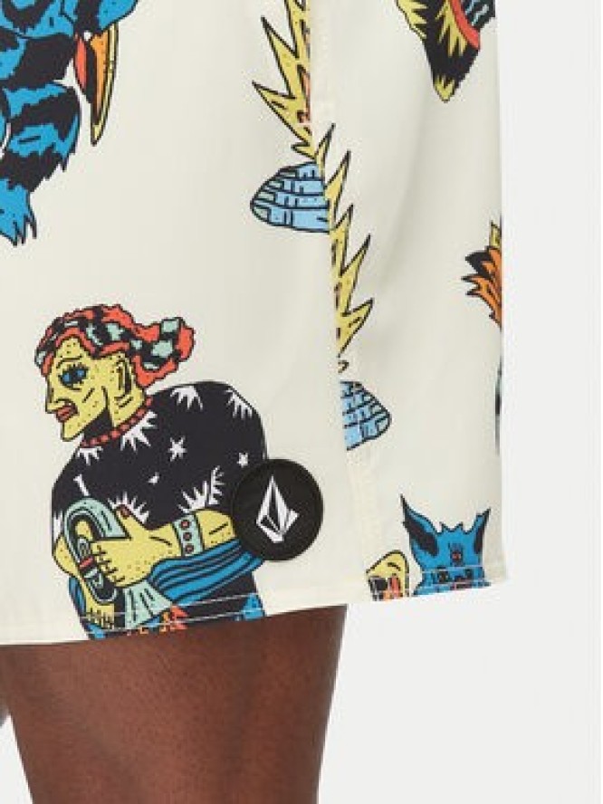 Volcom Szorty kąpielowe Bob Mollema A2512504 Écru Regular Fit