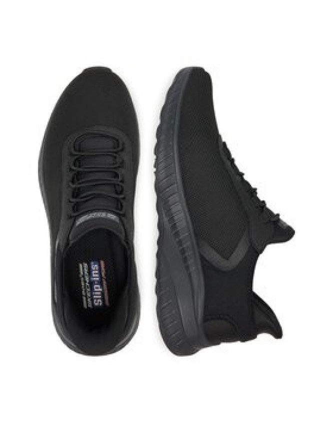 Skechers Sneakersy SLIP INS BOBS SPORT SQUAD 118303 BBK Czarny