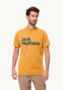 JACK WOLFSKIN Koszulka męska Brand T M mustard r.M