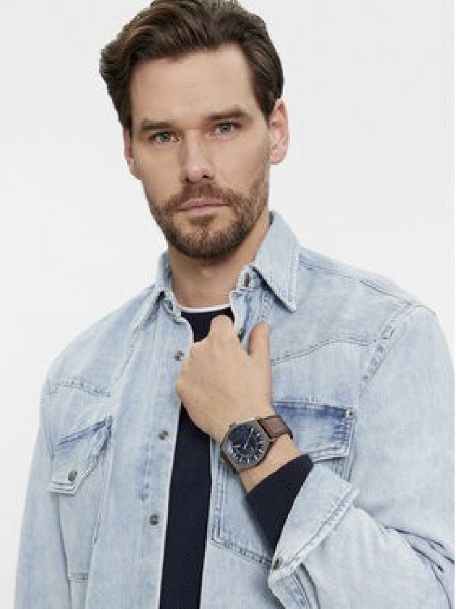 Diesel Zegarek Double Scraper DZ2189 Brązowy