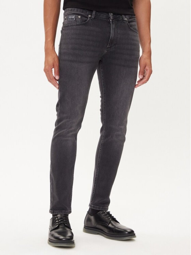 Versace Jeans Couture Jeansy 79GAB5D0 CDWRC Czarny Slim Fit