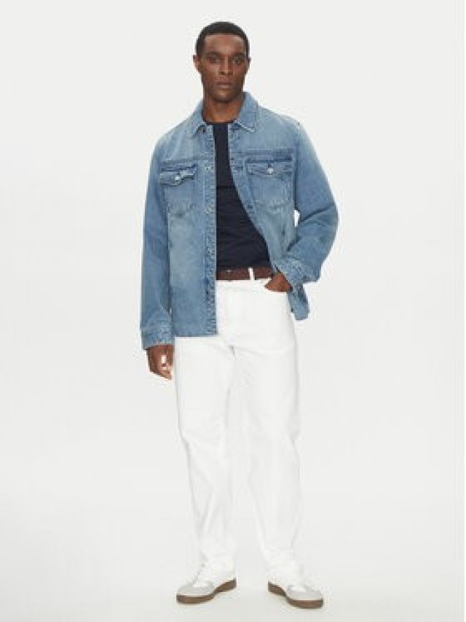 Michael Kors Kurtka jeansowa CR5900PFAU Niebieski Regular Fit