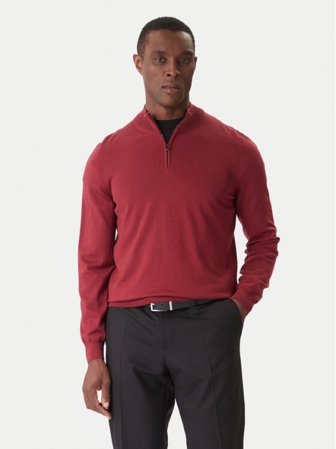 BOSS Sweter Ebenji 50528300 Czerwony Regular Fit