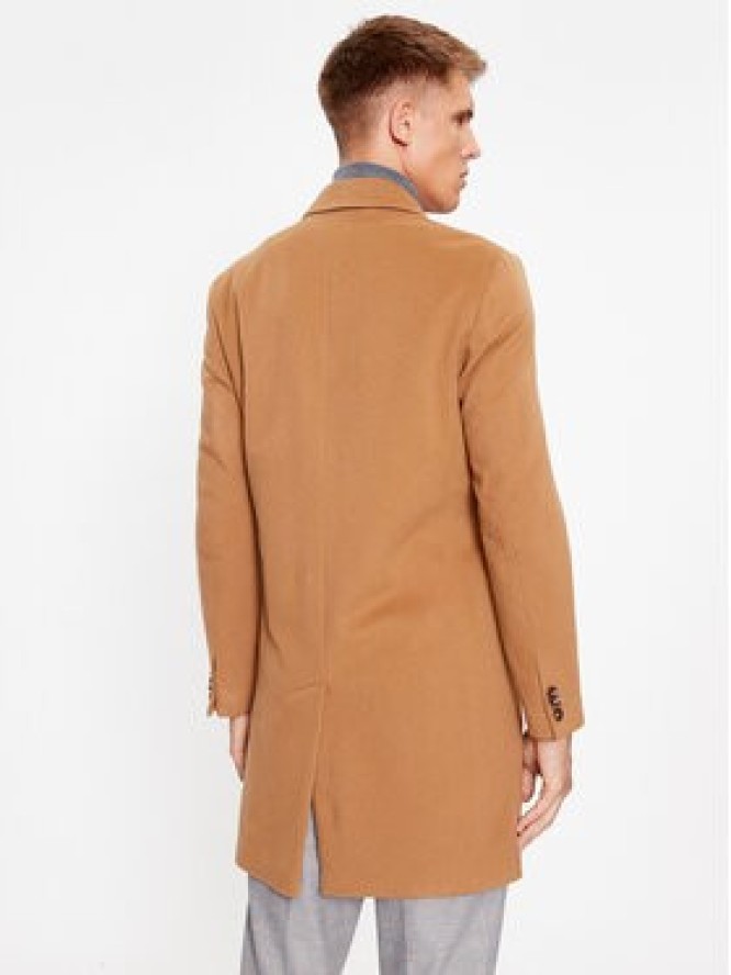 Boss Płaszcz wełniany H-Hyde-C-224 50485199 Brązowy Regular Fit