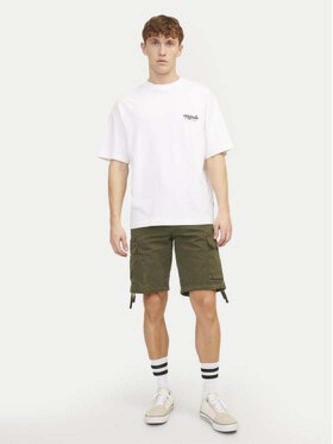 Jack & Jones Szorty materiałowe Cole 12253122 Zielony Loose Fit