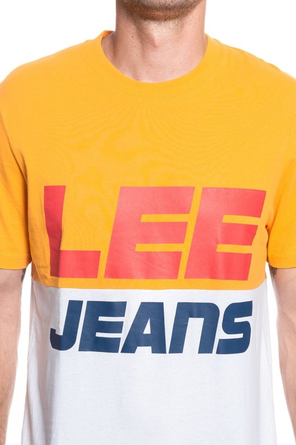 LEE T SHIRT COLOUR BLOCK TEE RADIANT YELLOW L60PFELG 112113471