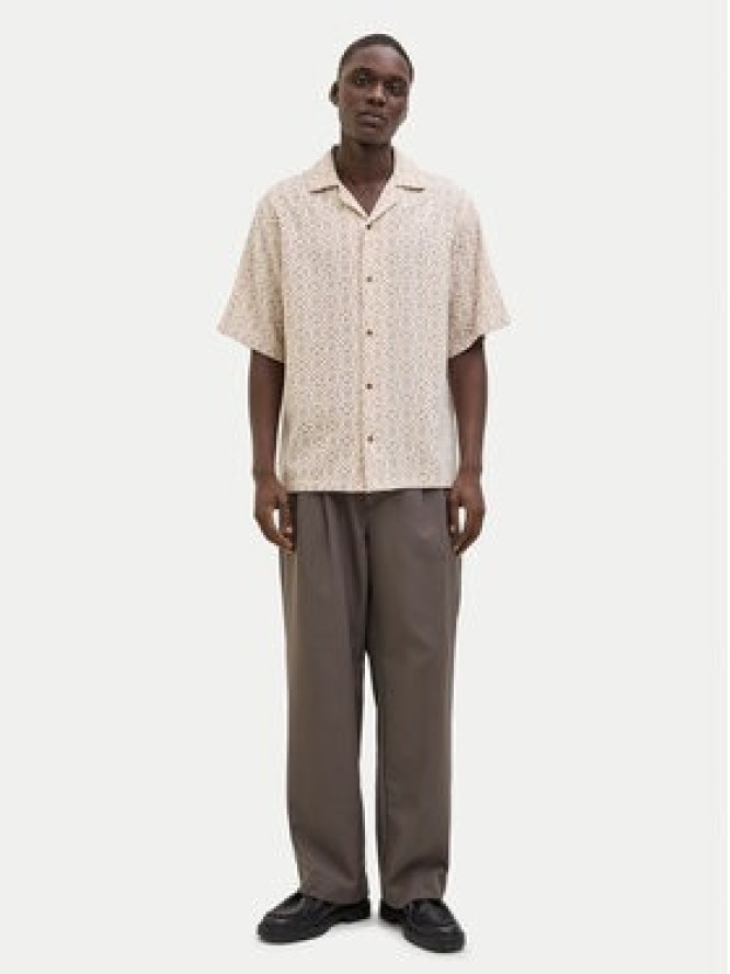 Jack & Jones Koszula Bluvincent 12273289 Beżowy Relaxed Fit