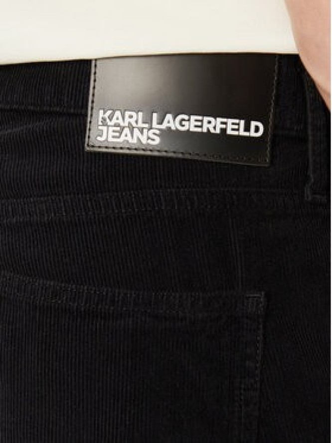 Karl Lagerfeld Jeans Spodnie materiałowe B3M10017 Czarny Relaxed Fit