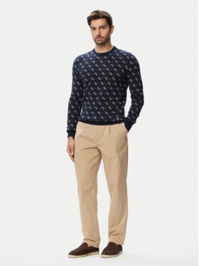 Guess Sweter M6YR11 Z0916 Granatowy Regular Fit