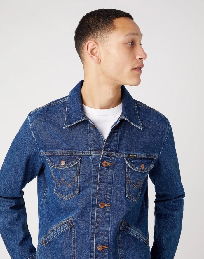 MĘSKA KURTKA JEANSOWA WRANGLER 124MJ W4MJUG923 112129142
