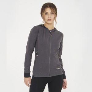 Męska Sportowa Bluza Treningowa Elastyczna Ciemnoszara Melanż