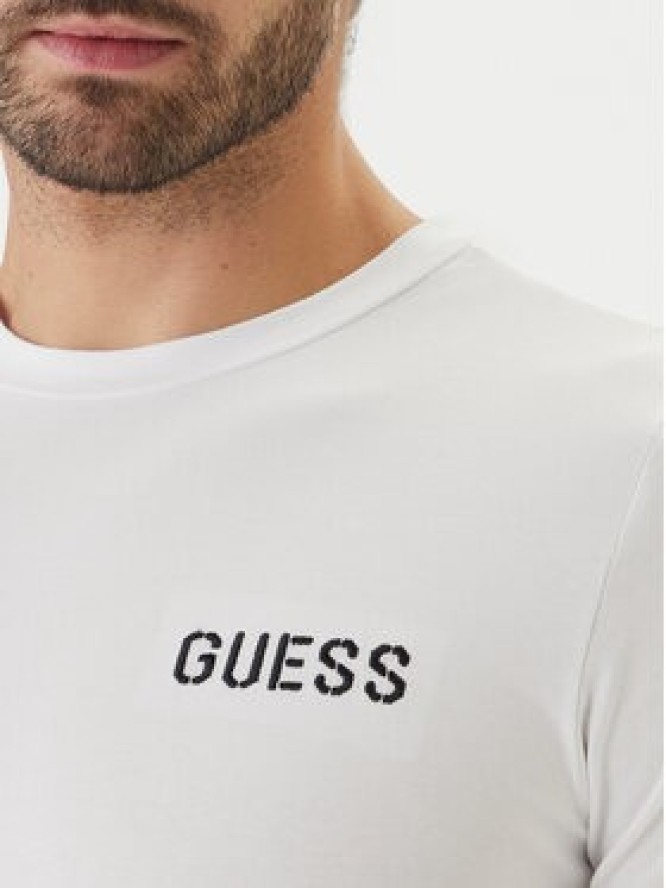 Guess T-Shirt U6GM03 K6YW1 Biały Slim Fit