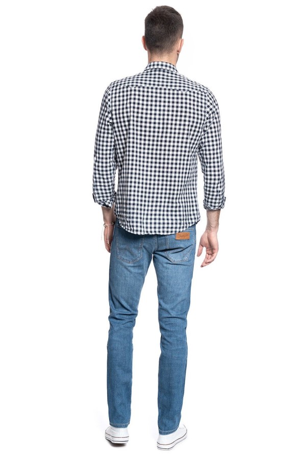WRANGLER SPODNIE MĘSKIE LARSTON DE-LITE BLUE W18SQ148R 112127589