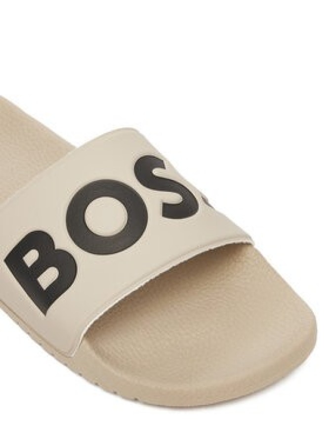 BOSS Klapki Aryeh 50536835 Écru