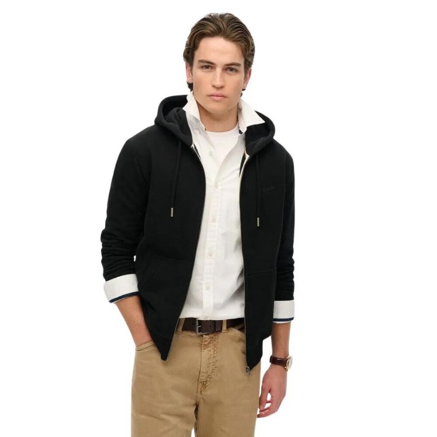 Bluza z kapturem i zamkiem błyskawicznym Superdry Logo Essential
