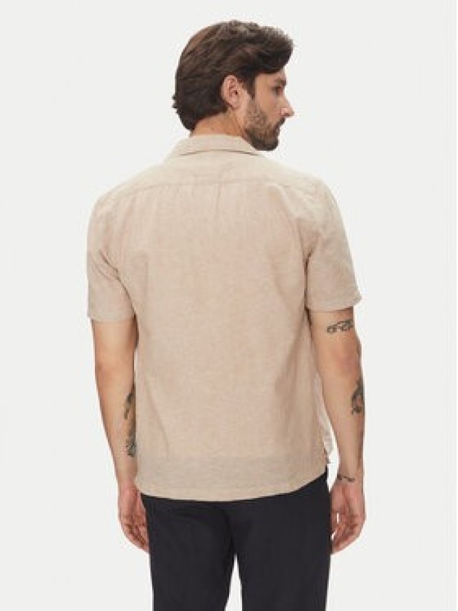 Lindbergh Koszula 30-203319 Beżowy Relaxed Fit