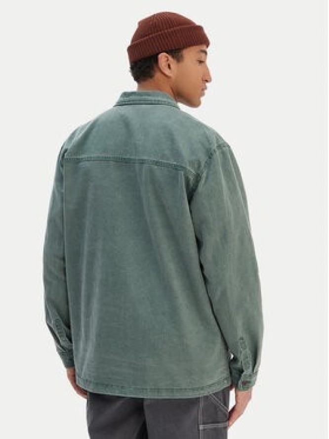Quiksilver Koszula jeansowa Mohab Washed Twill EQYWT04654 Zielony Oversize