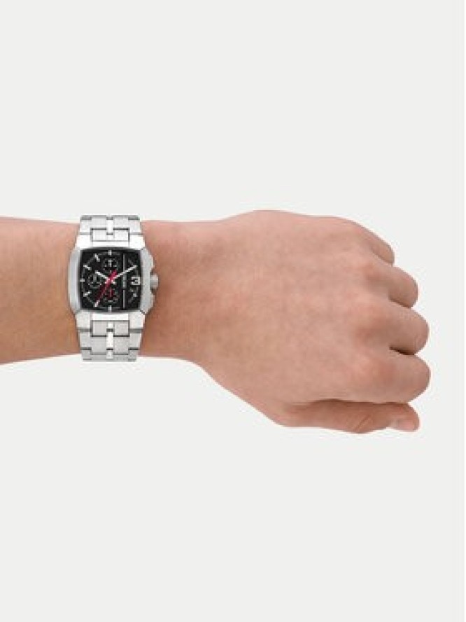 Diesel Zegarek Cliffhanger DZ4661 Srebrny