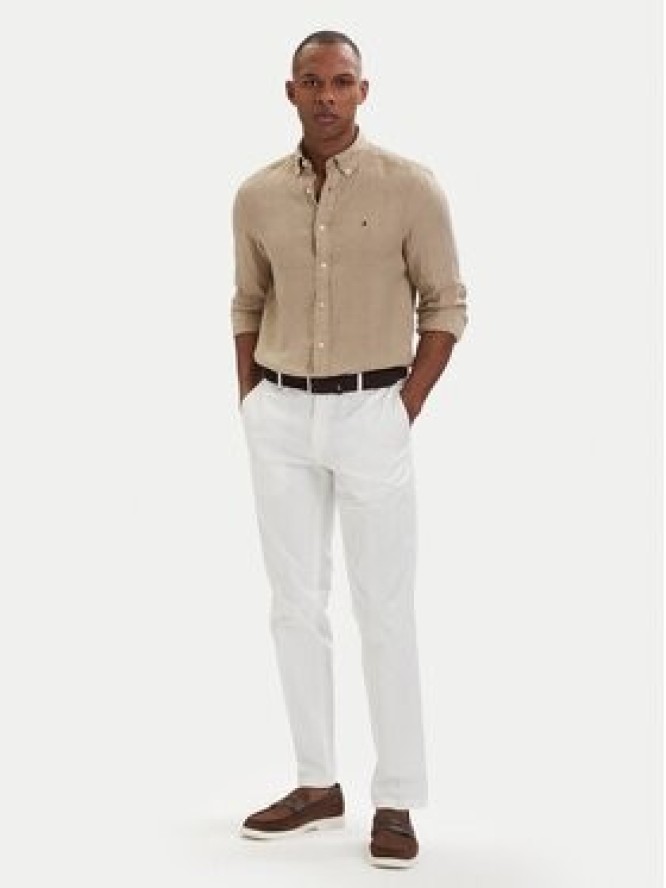 Tommy Hilfiger Koszula MW0MW41530 Beżowy ciemny Regular Fit