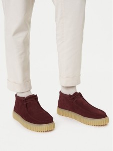Clarks Trzewiki Torhill Hi 26183423 Bordowy