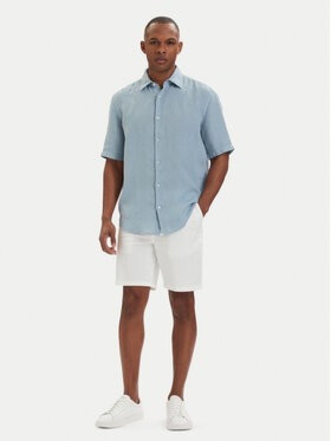 BOSS Szorty materiałowe H-Kane1 50555235 Biały Modern Fit