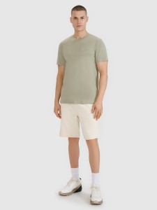 4F Spodenki dresowe męskie - beżowe XL