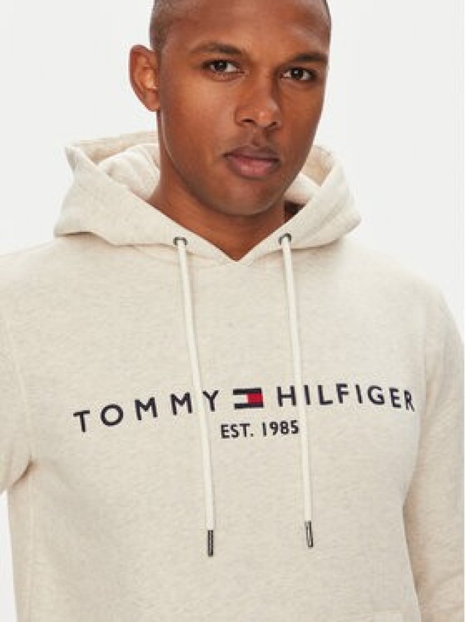 Tommy Hilfiger Bluza Logo MW0MW11599 Beżowy Regular Fit