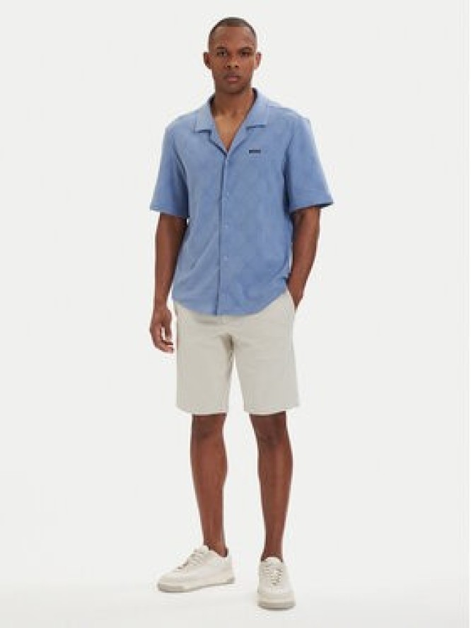 BOSS Szorty materiałowe S_Commuter-J 50511436 Beżowy jasny Slim Fit