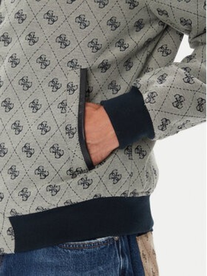 Guess Kurtka bomber M5YL04 WGUE0 Granatowy Regular Fit