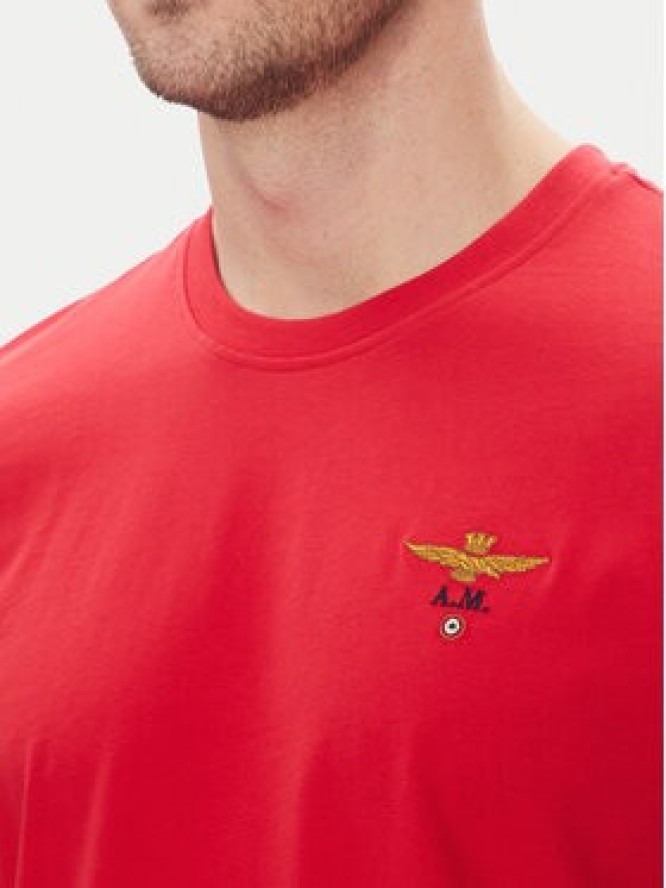 Aeronautica Militare T-Shirt 251TS1580J372 Czerwony Regular Fit